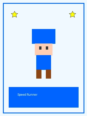 极速跑者像素角色图，拥有冲刺加速能力，挑战 水果老虎机 速通